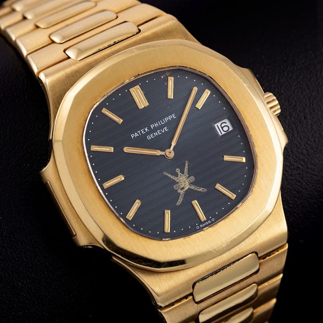 Unveiling the Extraordinary: Patek Philippe Nautilus 3700/1 "Khanjar" in 18k Yellow Gold at MLG's Exclusive Timepieces Auction Img
