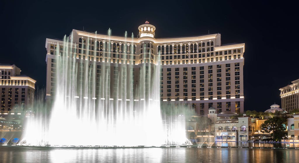 Image of Bellagio fountains in Las Vegas